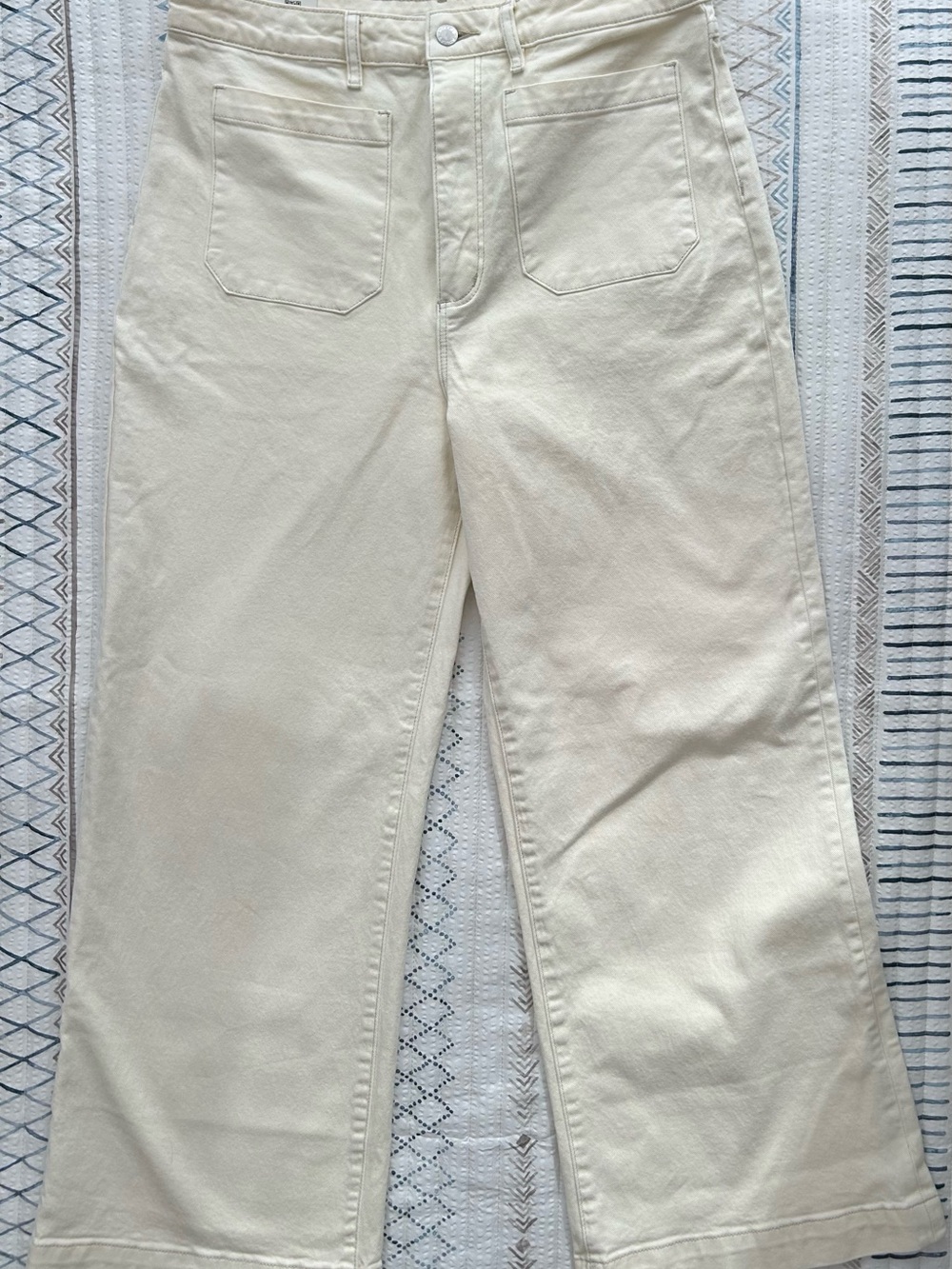 Rolla’s Sailor High Rise Wide Leg Jeans Cream Size 32 NWT - Picture 3 of 12